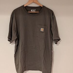 Carhartt Olive Green Short-Sleeve Pocket Tee